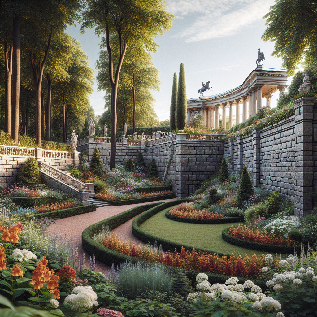 Подпорные стены в ландшафтном дизайне СПб: идеи и примеры