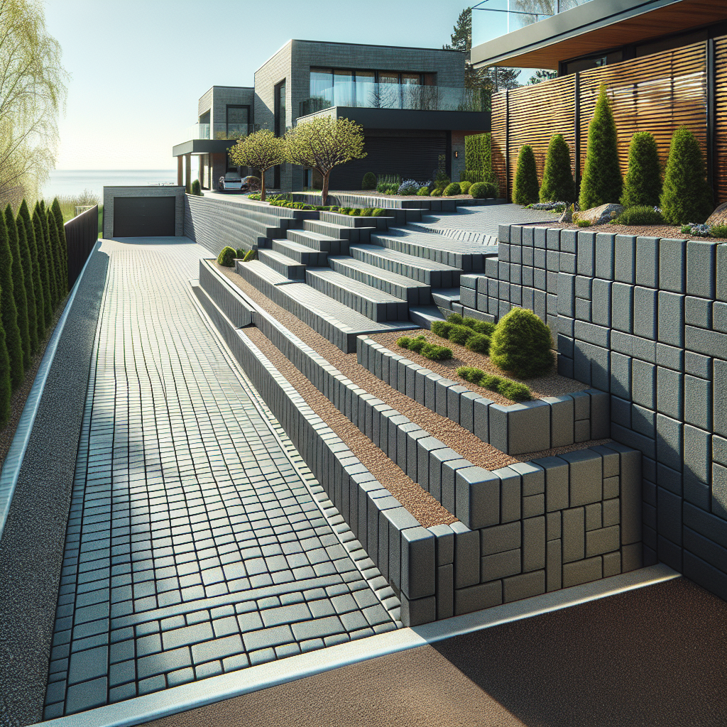 Подпорные стены для парковки и заезда: решения для частного дома в СПб