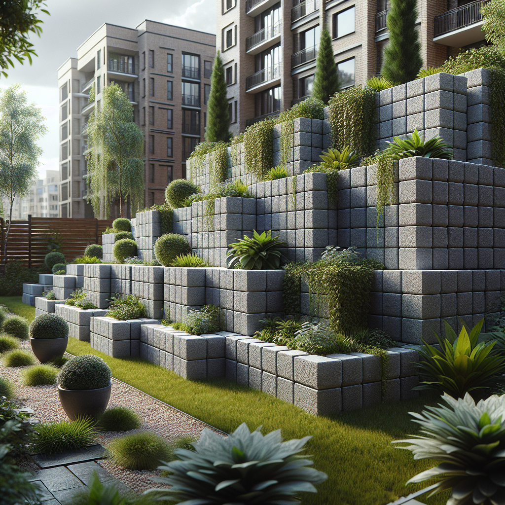 Подпорные блоки для участка в Санкт-Петербурге: где применяются и как выбрать