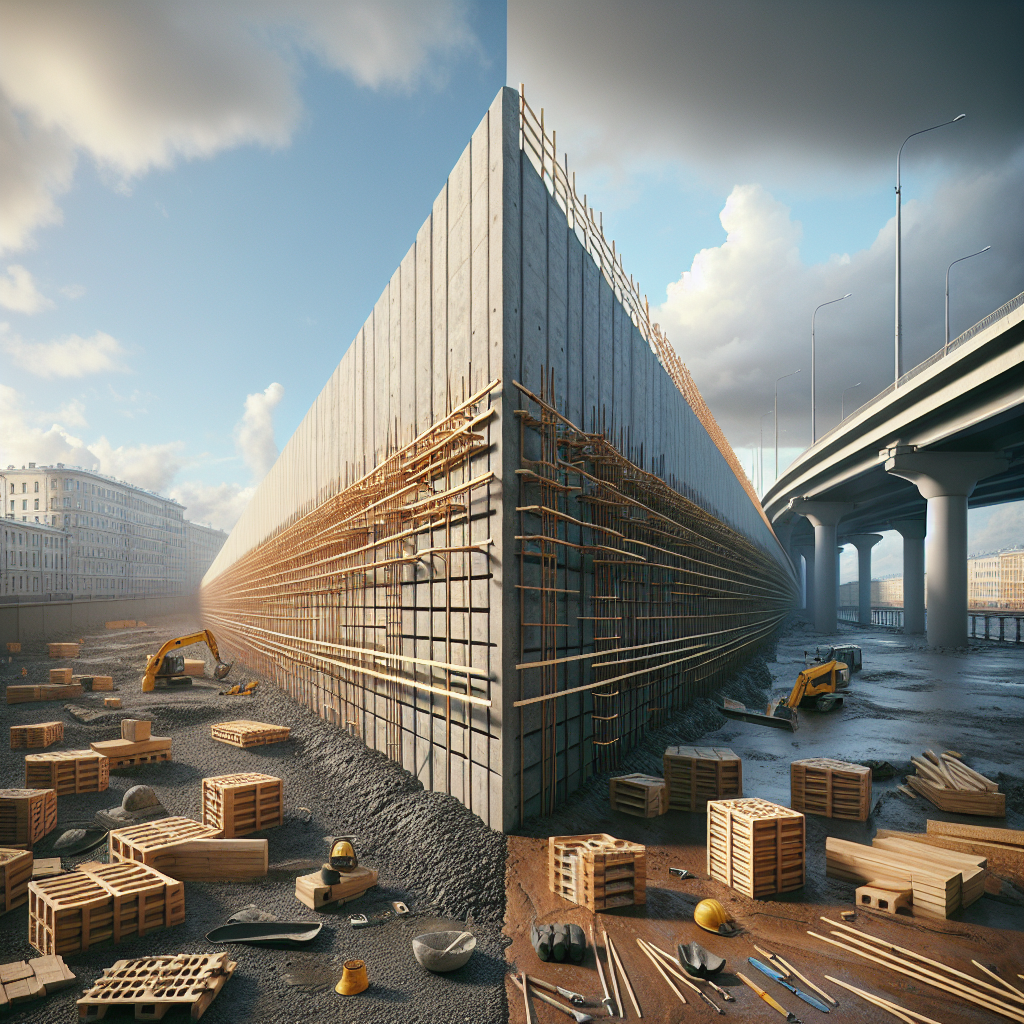 Сравнение подпорных блоков и монолитного бетона: что выбрать в Санкт-Петербурге