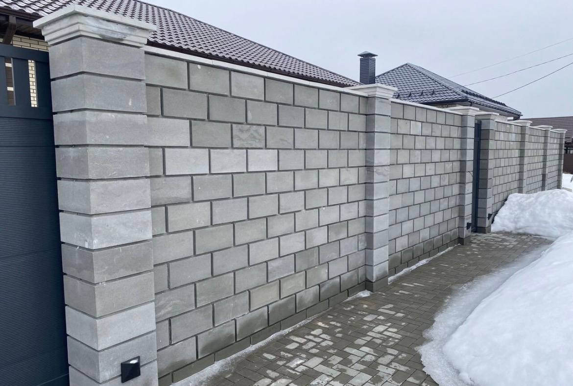 Блок наборный для столбов забора