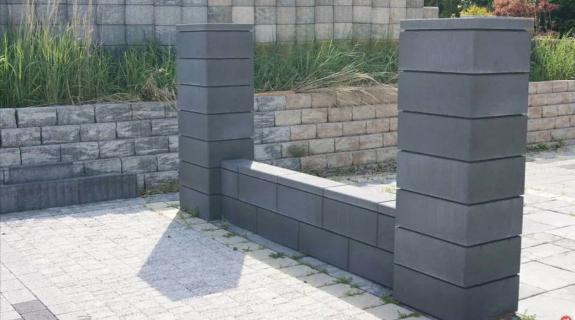 Блок наборный для столбов забора